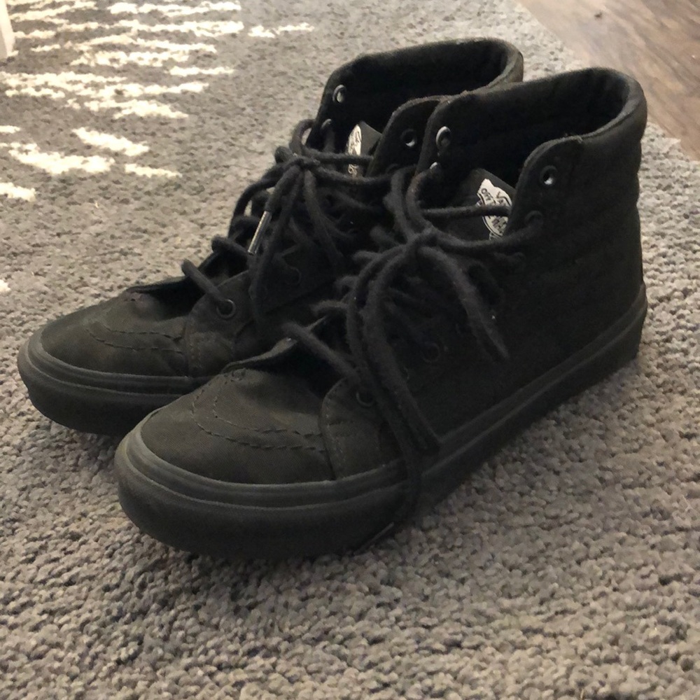Black Hi-top Vans